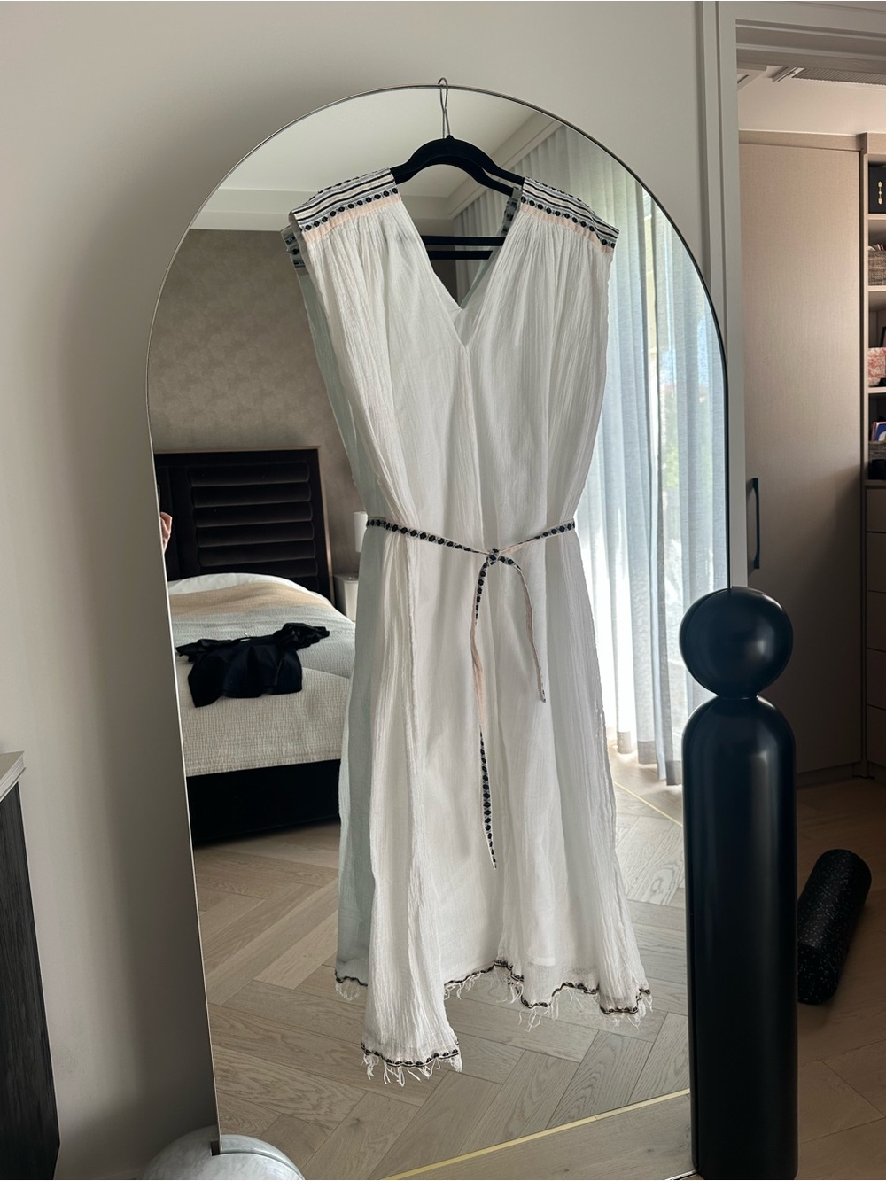 Lemlem Subira crinkled cotton-blend voile maxi dress size S